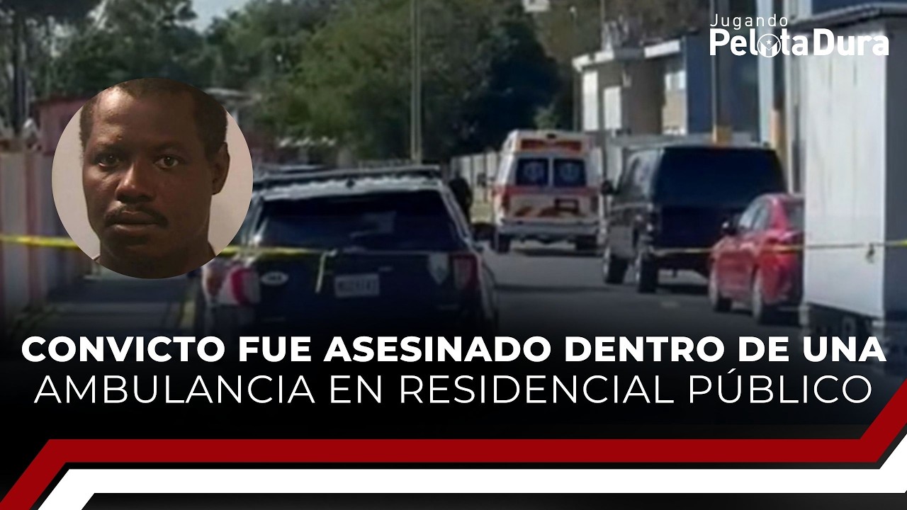 Convicto fue asesinado dentro de una ambulancia en residencial público