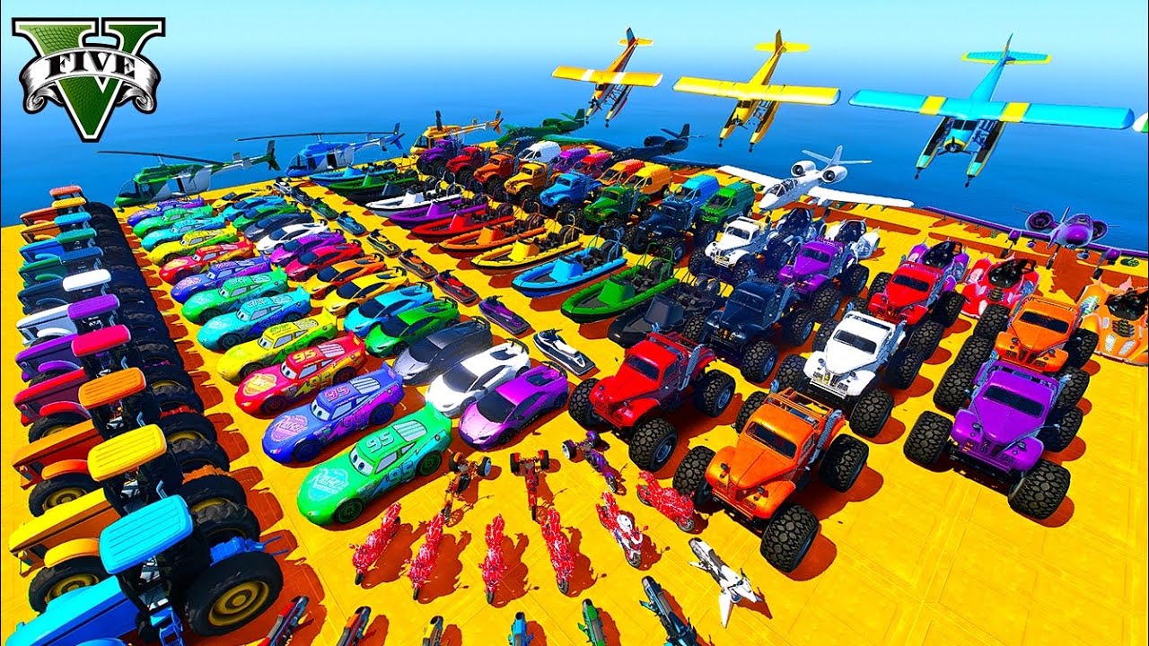 GTA V Mods Stunt Racing Challenge By Spider-Man With Amazing Super Car Motercycle And Airplane 🔥🕸️