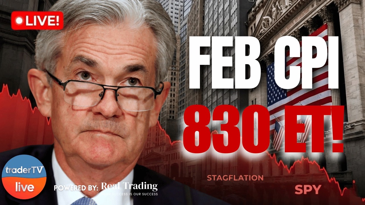 Feb CPI at 8:30! Oil $86 as Iran Strikes Hormuz, $ORCL +10%📉 | Mar 11 LIVE