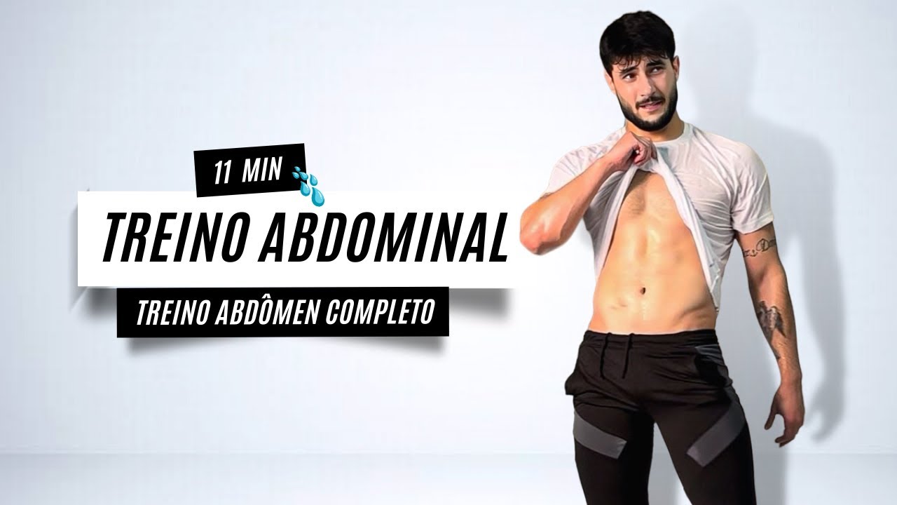 11 MIN DE TREINO Abdominal em casa para perder barriga - sem equipamentos (sem repetições)