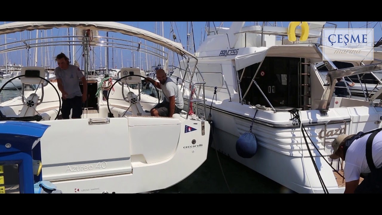 Kıçtan Kara Bağlama - Çeşme Marina Tekne Bağlama Eğitimleri