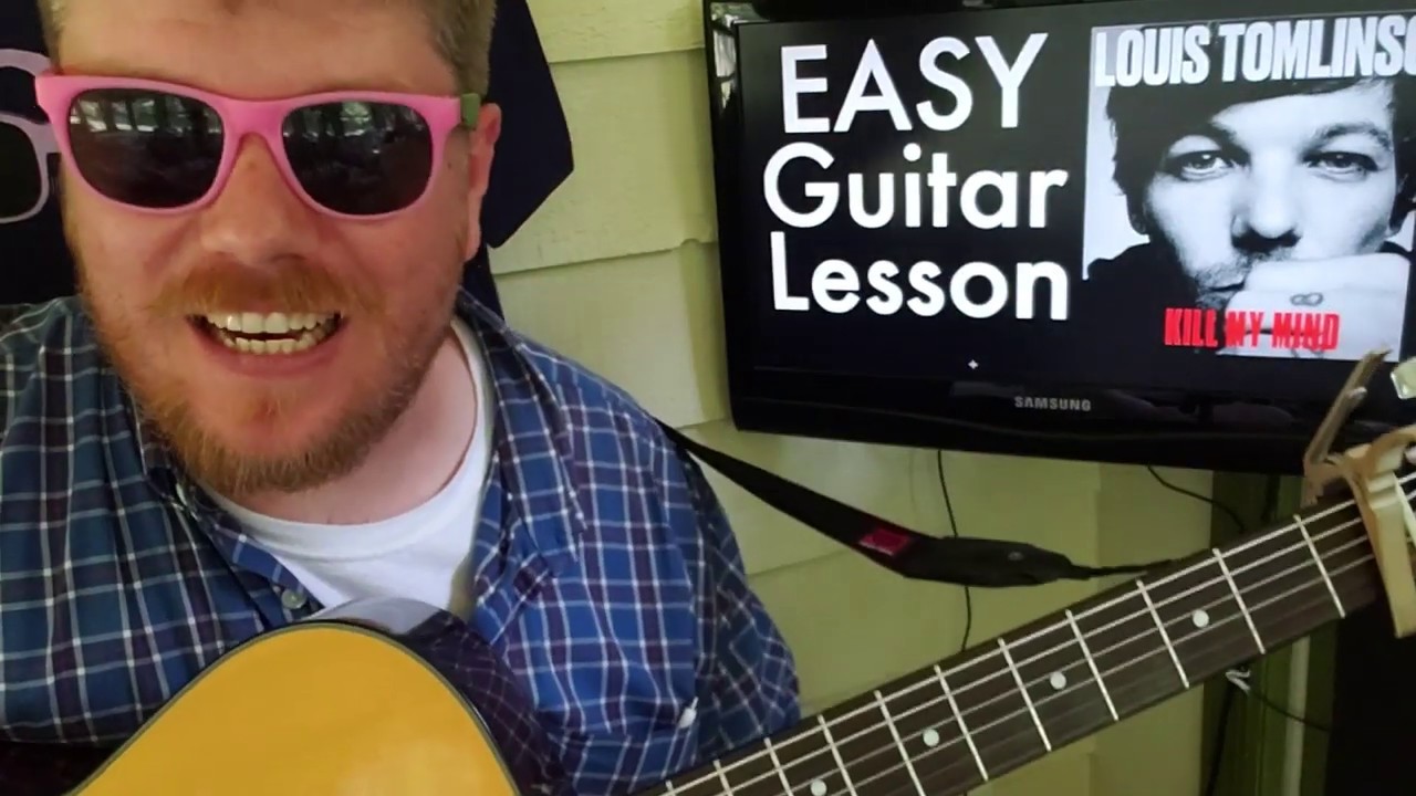 Louis Tomlinson - Kill My Mind // easy guitar lesson tabs easy chords beginner tutorial