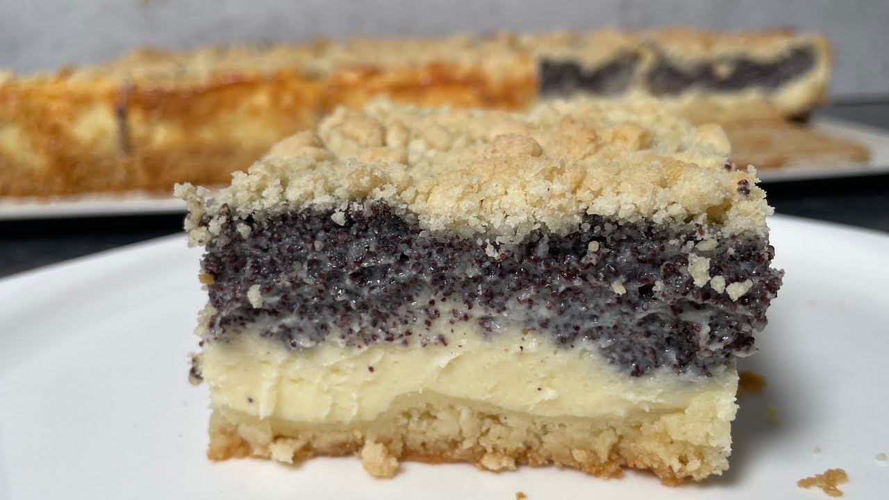 Der leckerste Mohn-Streusel-Kuchen den ich je gegessen habe! 👌 Einfach und unglaublich lecker!!