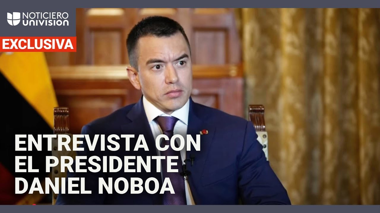 Entrevista exclusiva al presidente de Ecuador: habla de narcotráfico, seguridad y Maduro
