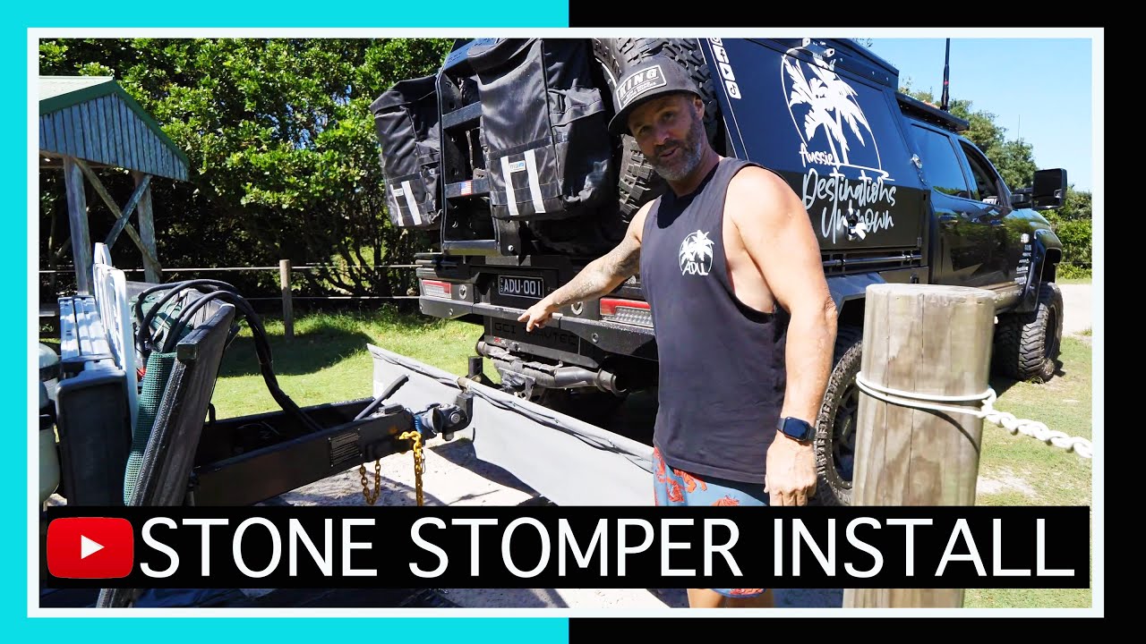 Видео по установке защитного кожуха Stone Stomper для автомобилей 4x4 и караванов | Остановите ущ...