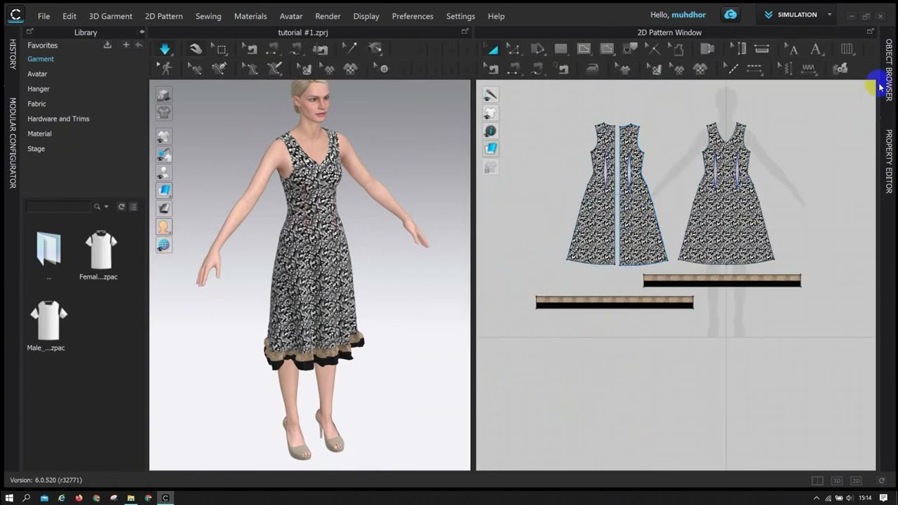 CARA MENGUBAH TEKSTUR DAN WARNA BAHAN DI CLO3D
