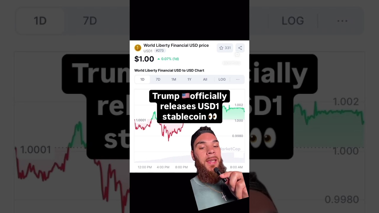 Trump 🇺🇸 officially releases USD1 stablecoin 👀 #bitcoin #trump #usd1 #usa #crypto #stablecoin