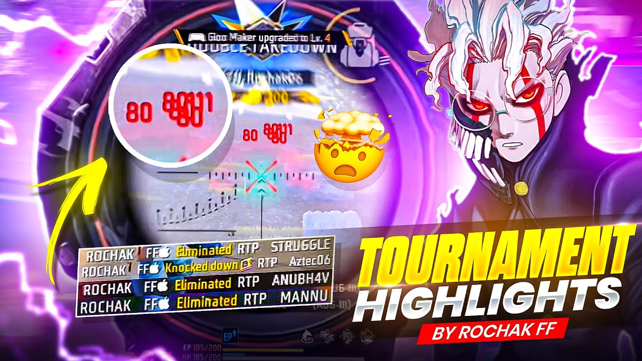 Tournament Highlights 🚀 By Rochak FF ⚔️ || IPhone 14📱|| Free fire India 🇮🇳 #41