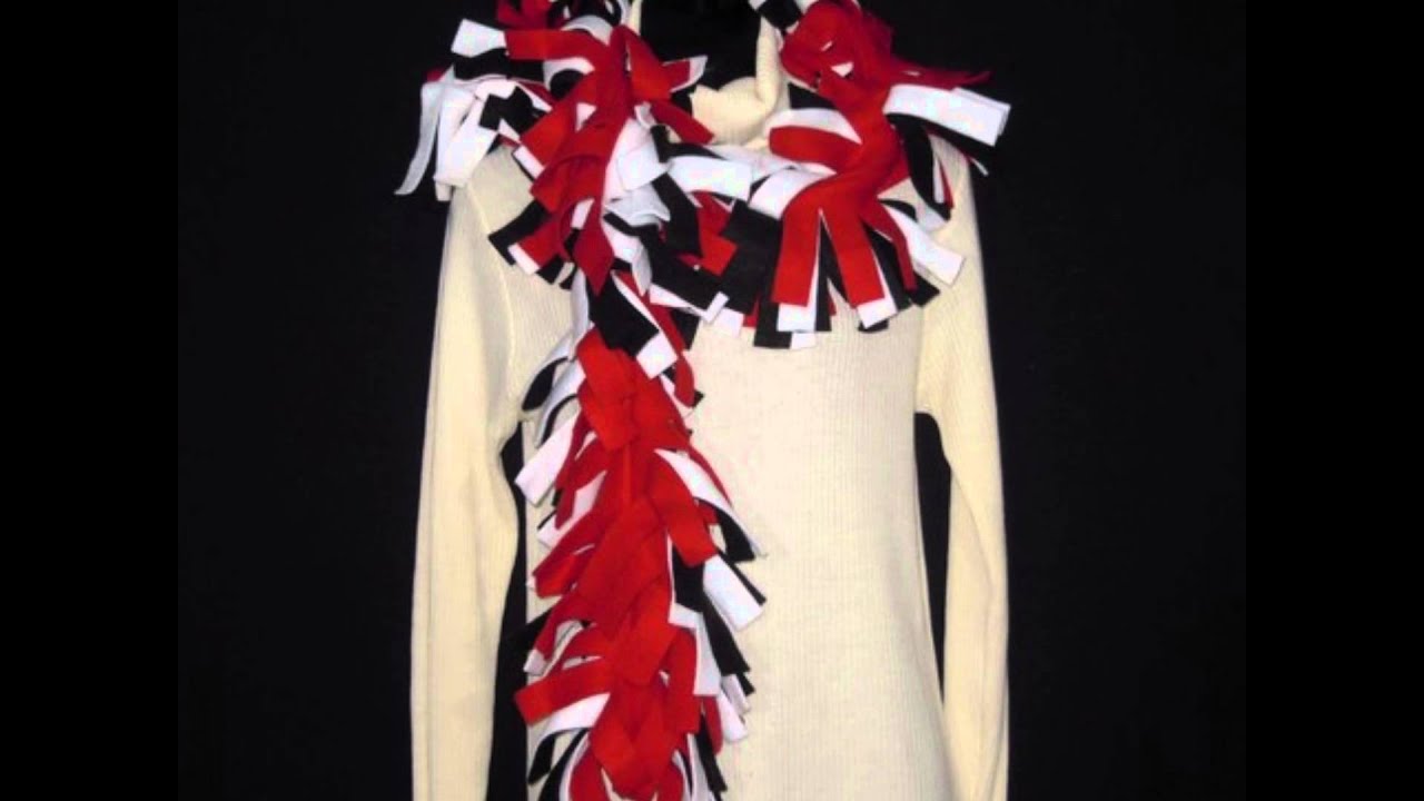 fringe fleece scarves new