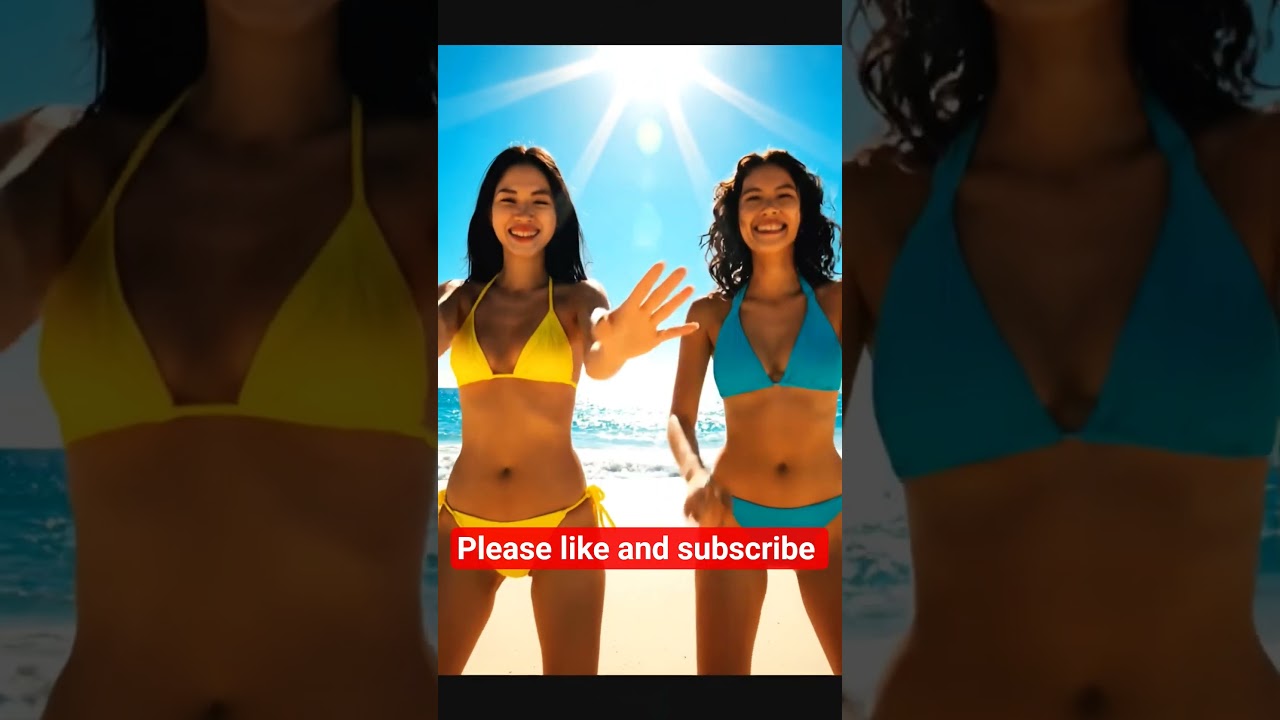 Girls 👧 dancing 💃 ♥️ @ the ⛱️ beach | shorts |