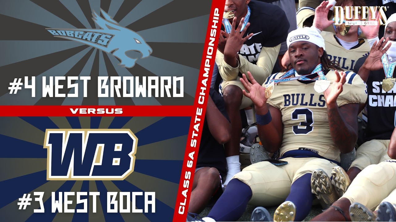 Back-to-Back Champs! Javian Mallory Scores 3 TDs to Lead West Boca to Class 6A Title!
