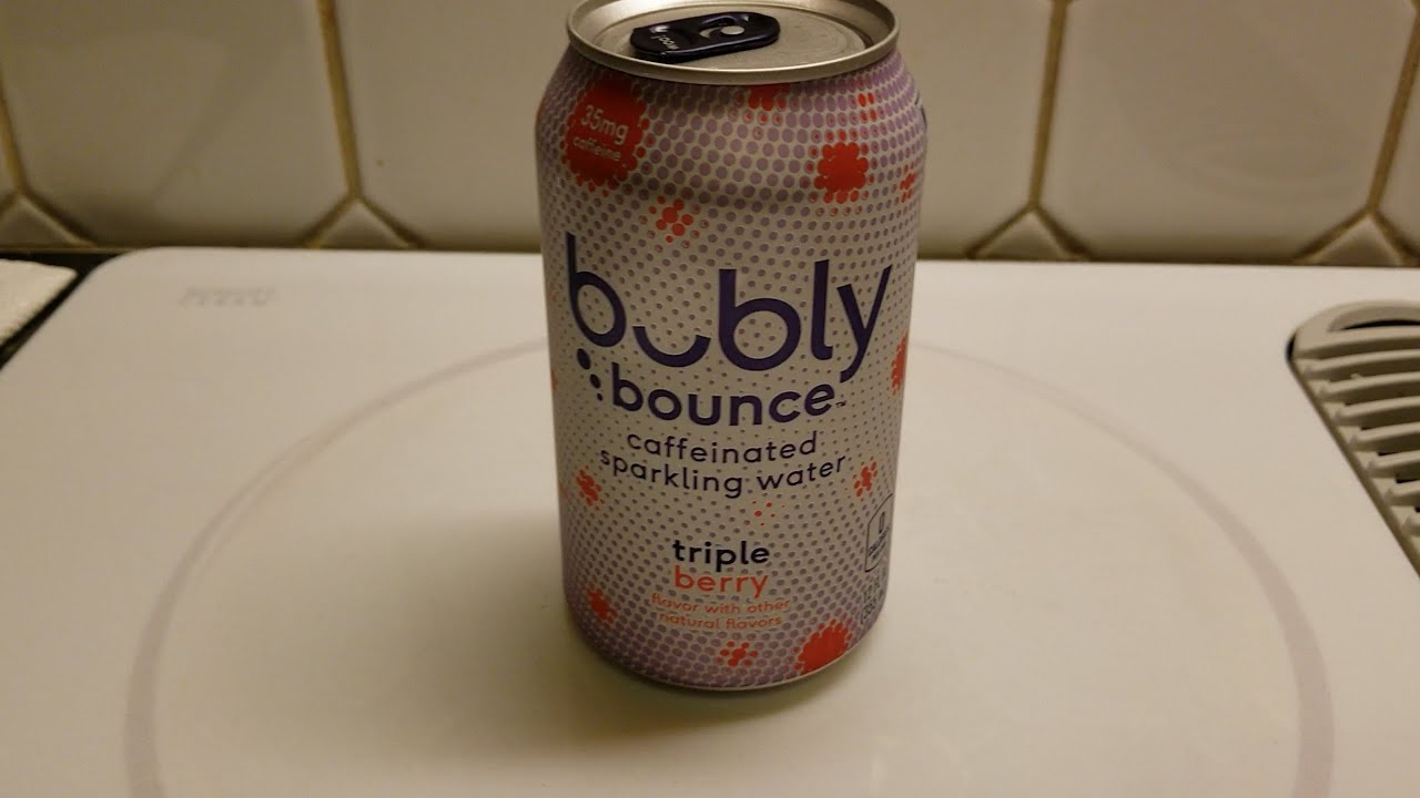 Giving 0c caffeinated Triple Berry flavored Bubly sparkling water a try (OFL 1558)