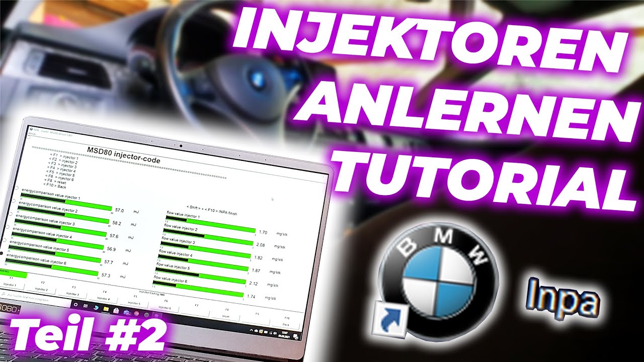 N54 Injektoren ANLERNEN / CODIEREN Tutorial mit INPA | Einfach selber und Zuhause | padoppeldi