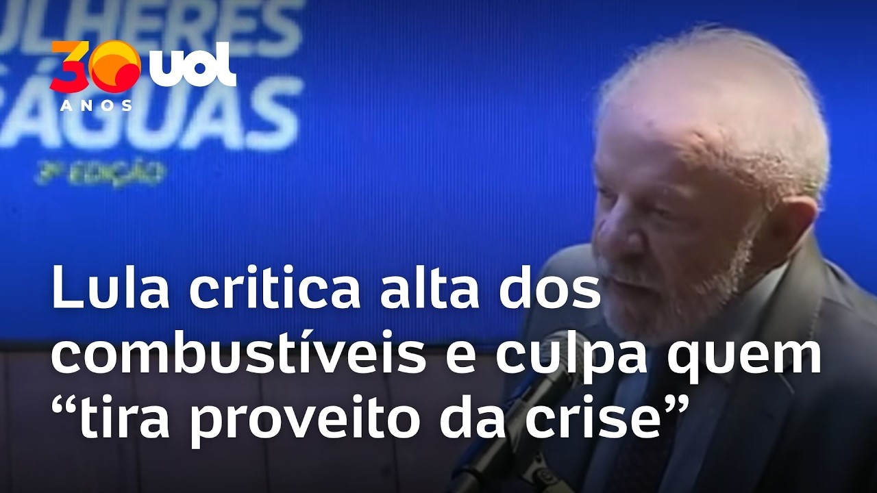 Lula diz que gasolina aumentou porque 'gente tira proveito da desgraça'
