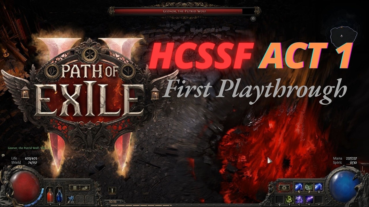 First HCSFF Experience | Chaos Witch | Act 1 Compilation #poe2 #beginner