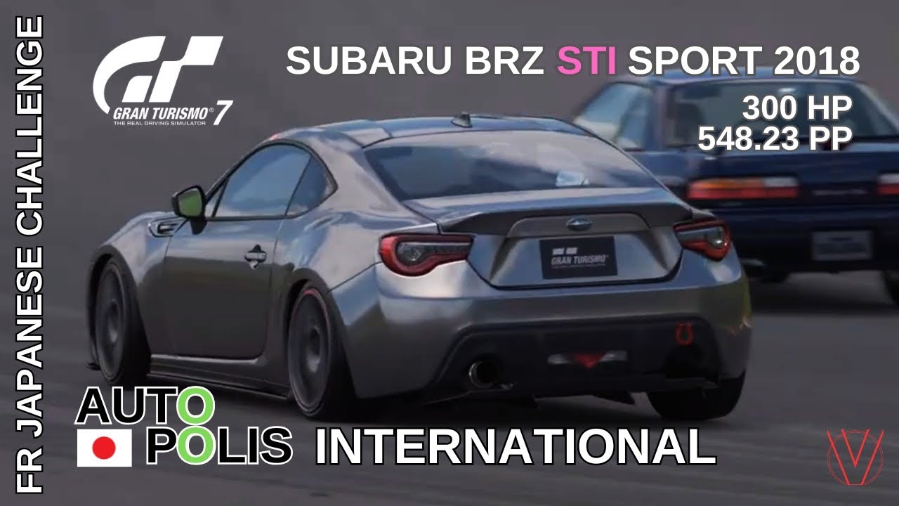 GRAN TURISMO 7- FR 450 JAPANESE CHALLENGE SUR AUTO POLIS INTERNATIONAL EN SUBARU BRZ STI SPORT 2018