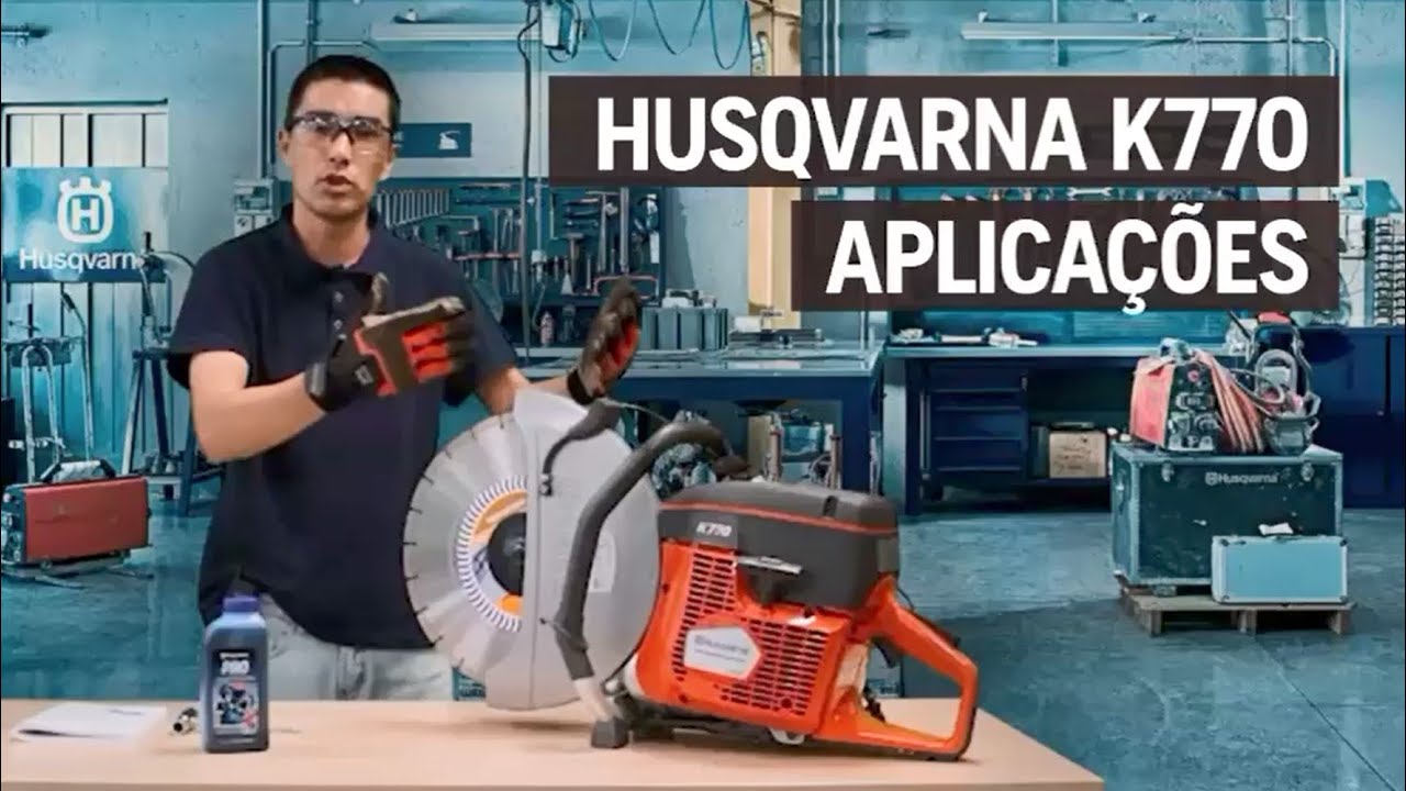HUSQVARNA K770 - CORTADORA MANUAL GASOLINA - APLICAÇÕES