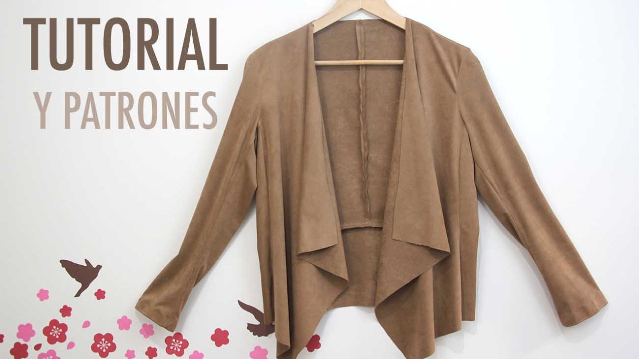 DIY Costura ropa mujer: Chaqueta de ante (patrones gratis)