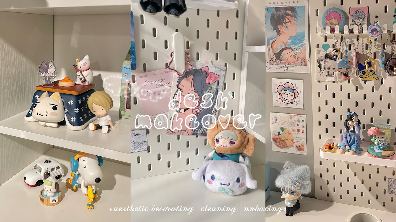 2025 desk makeover ✩ pinterest + anime inspo | japan haul ft. doorzo, pegboard trinket setup & tour!