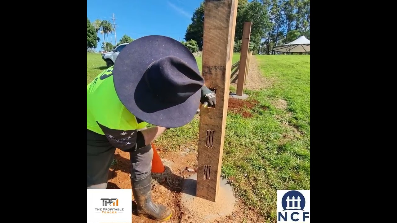 How to Mortise Fence Posts with a Chainsaw (DIY Rail Fitting Guide)