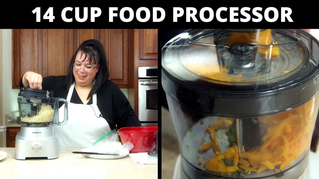 Magiccos 14 Cup Food Processor with Dicing Blade Review | Dicer Attachment | What's up Wednesday