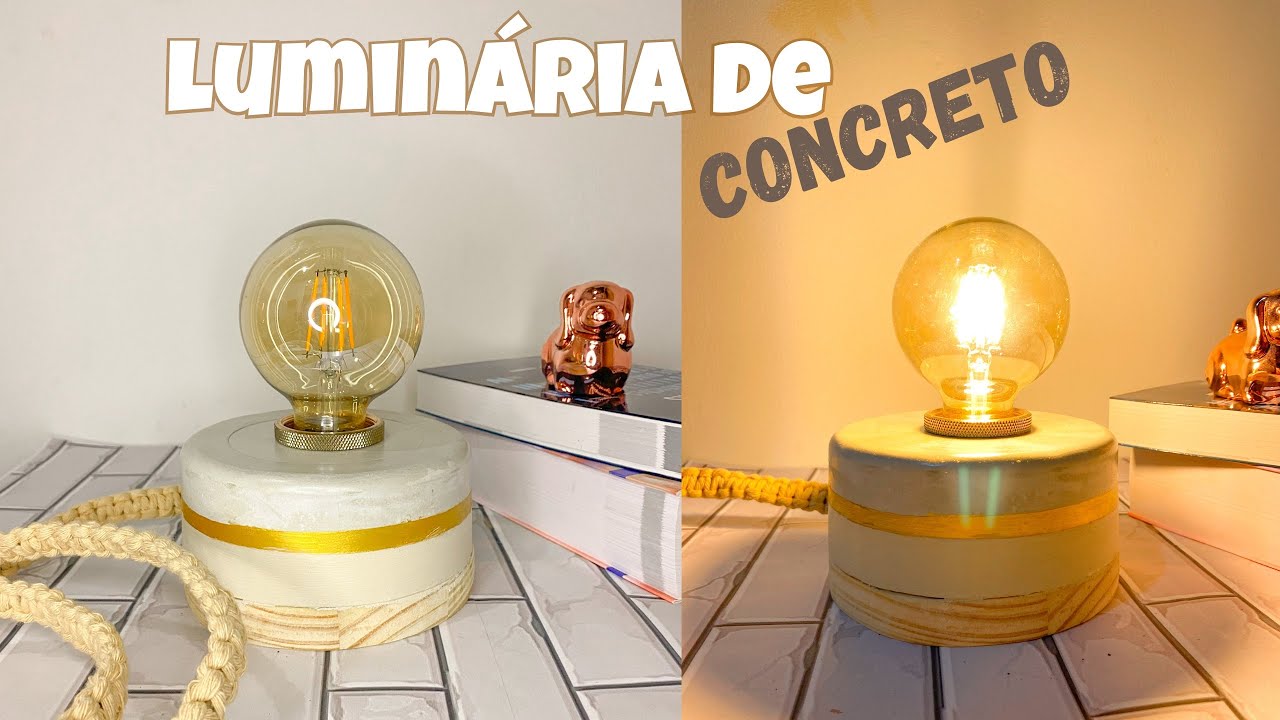 Luminária de Concreto