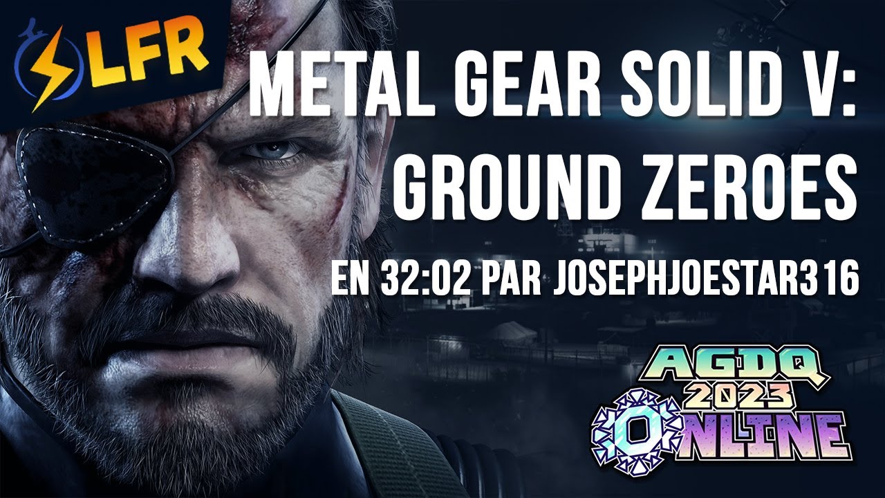 Metal Gear Solid V: Ground Zeroes en 32:02 (Perfect Stealth/No Kills NG+) [AGDQ2023]