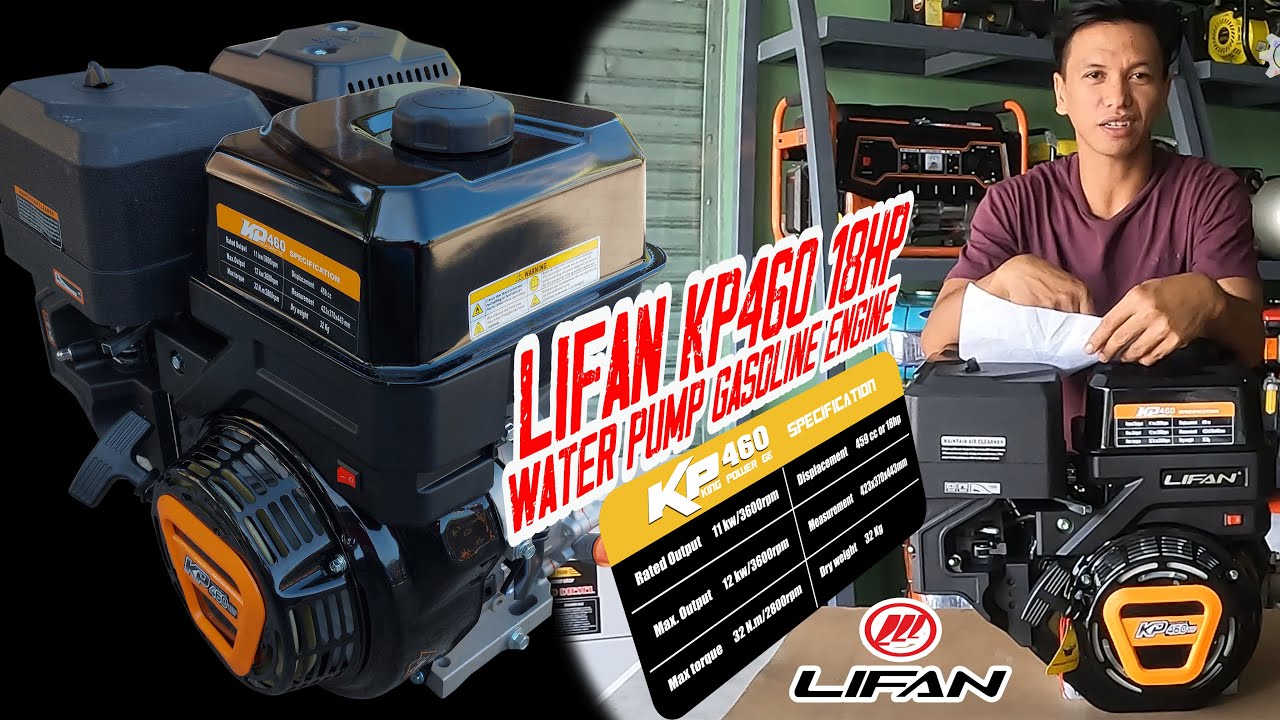 ASMR Unboxing and Testing Lifan KP460 Gasoline Engine