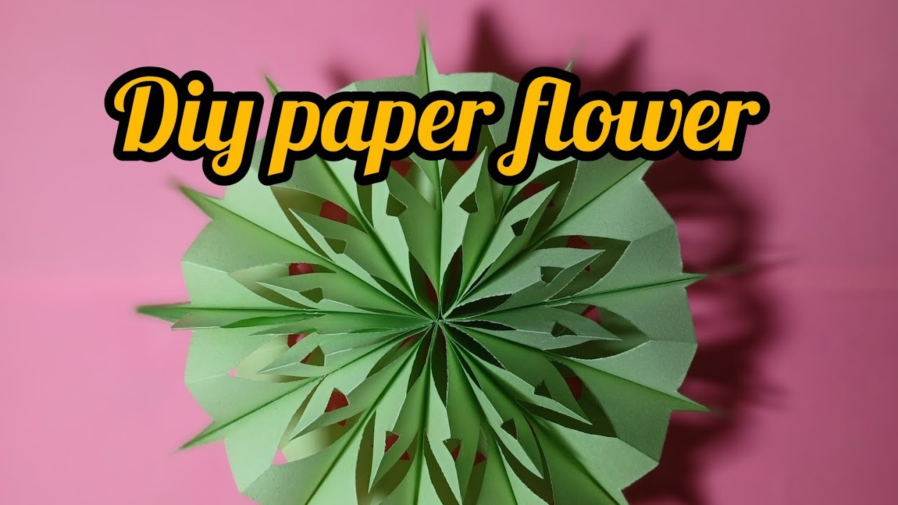 How to make a beautiful DIY paper flower step-by-step #easy paper craft #handmade paper flower 
