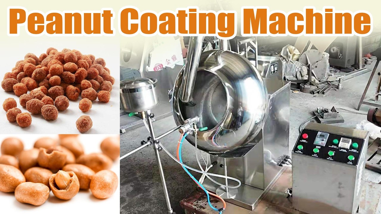 Industrial Peanut Coating Machine for Snack Food Processing #peanut #groundnut #coating