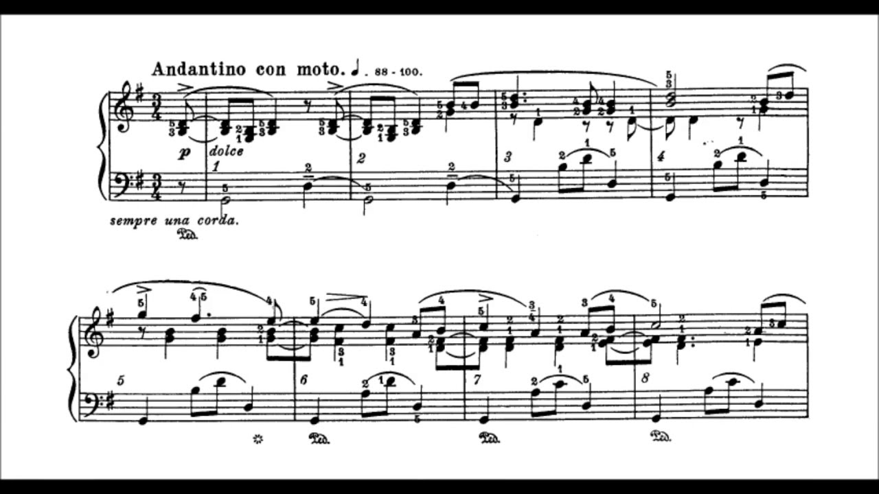 Brahms-Godowsky - Lullaby, piano solo version (audio + sheet music)