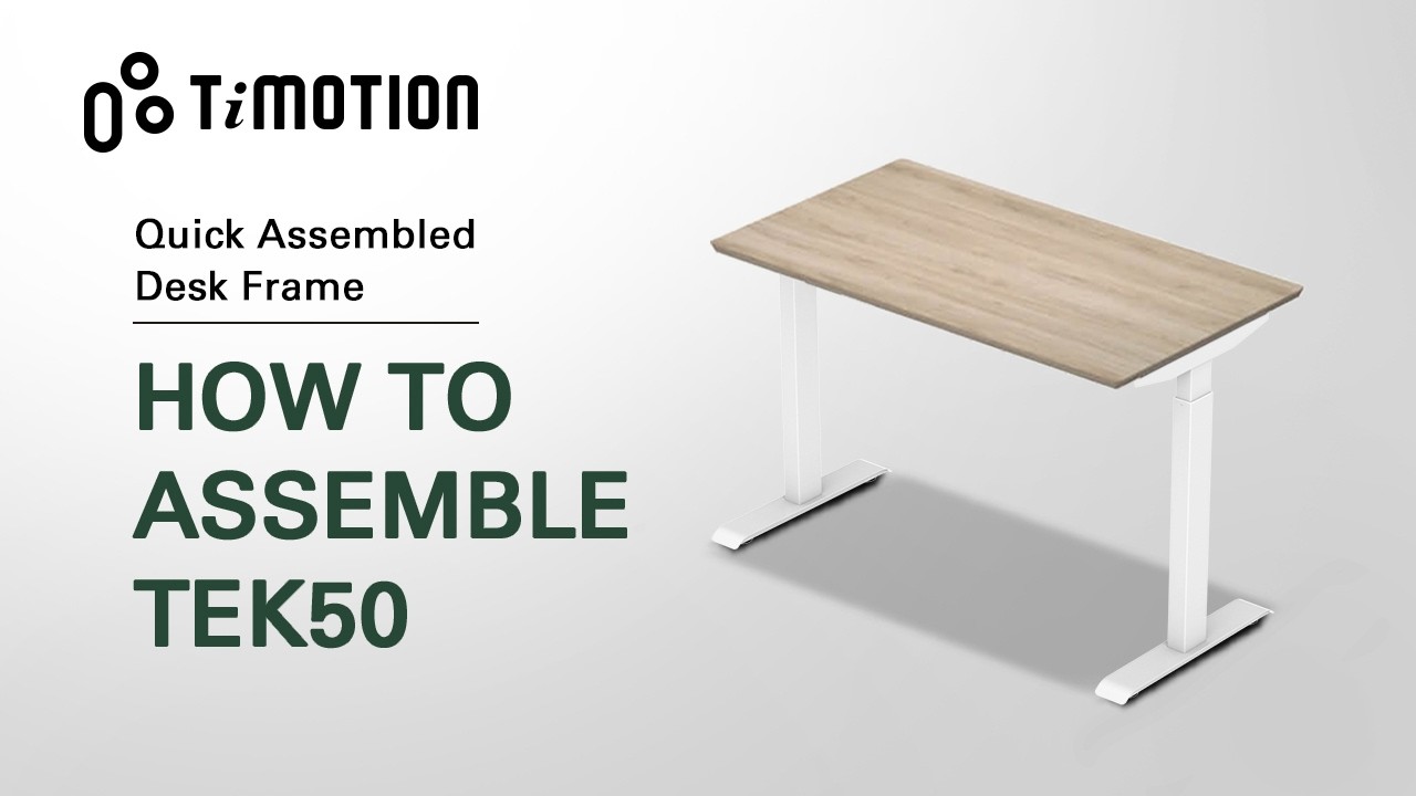 Quick-Assembled-Design Height-Adjustable Desk Frame - TEK50│TiMOTION