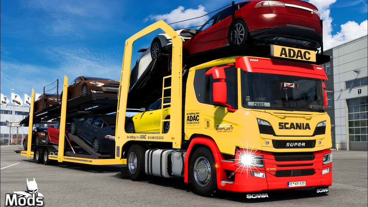 ETS2 1.40 MODS ★ LKW Tuning ▶️ NG Scania P Car Transporter Truck v4.0 [Basteln mit Maximus]