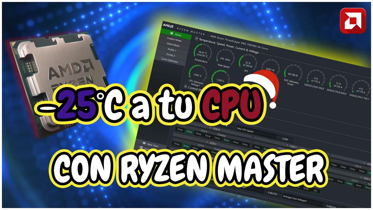 UNDERVOLT a tu CPU con Ryzen Master