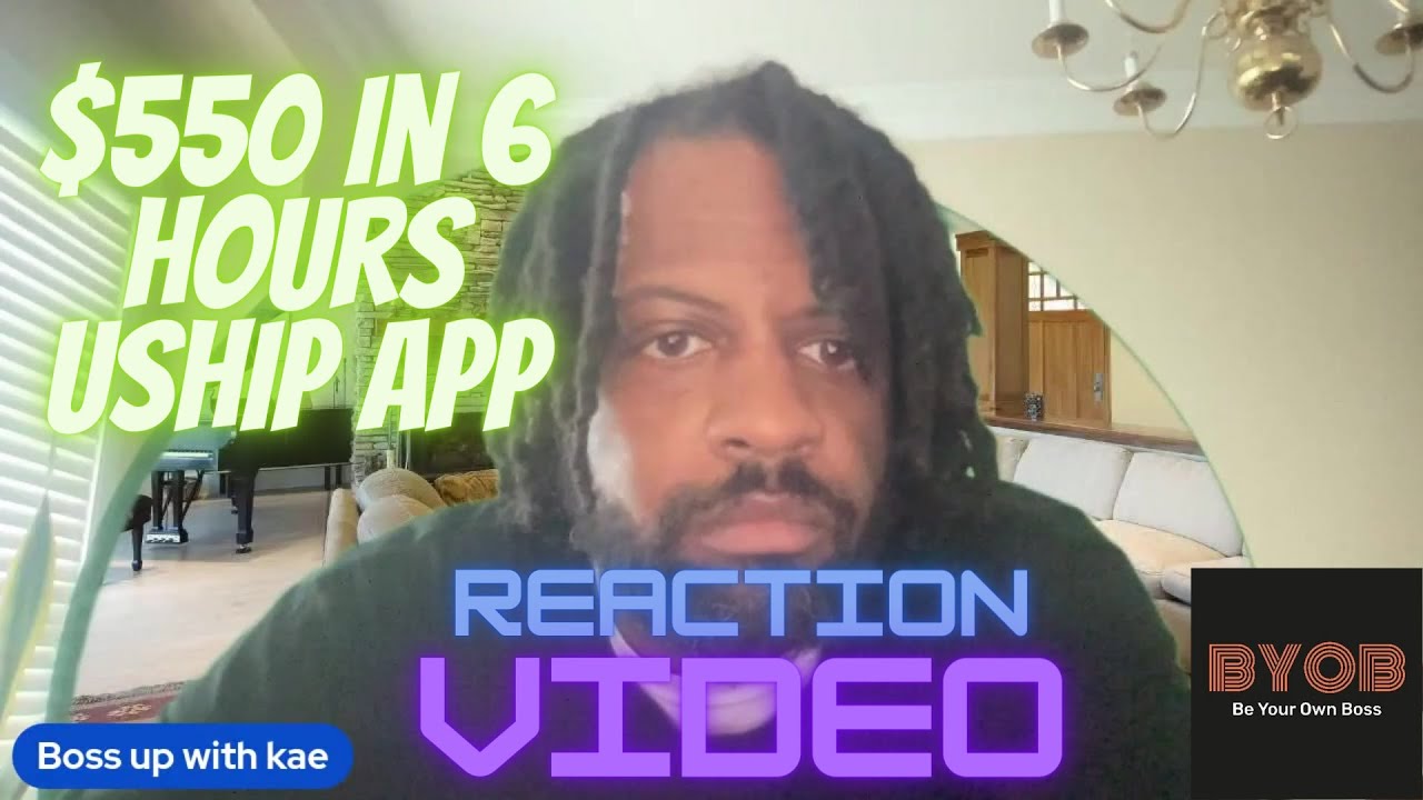 How to make $550 in 6 Hours WIth UShip Self book app Zachary Thompson Reaction video
