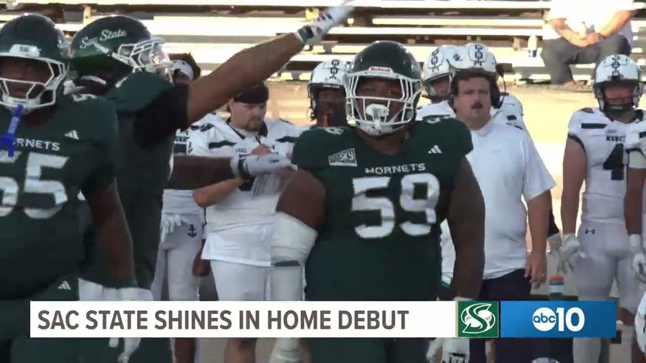 NCAA FCS FOOTBALL | The Sacramento State Hornets defeat the Mercyhurst Lakers 49-28 in home opener