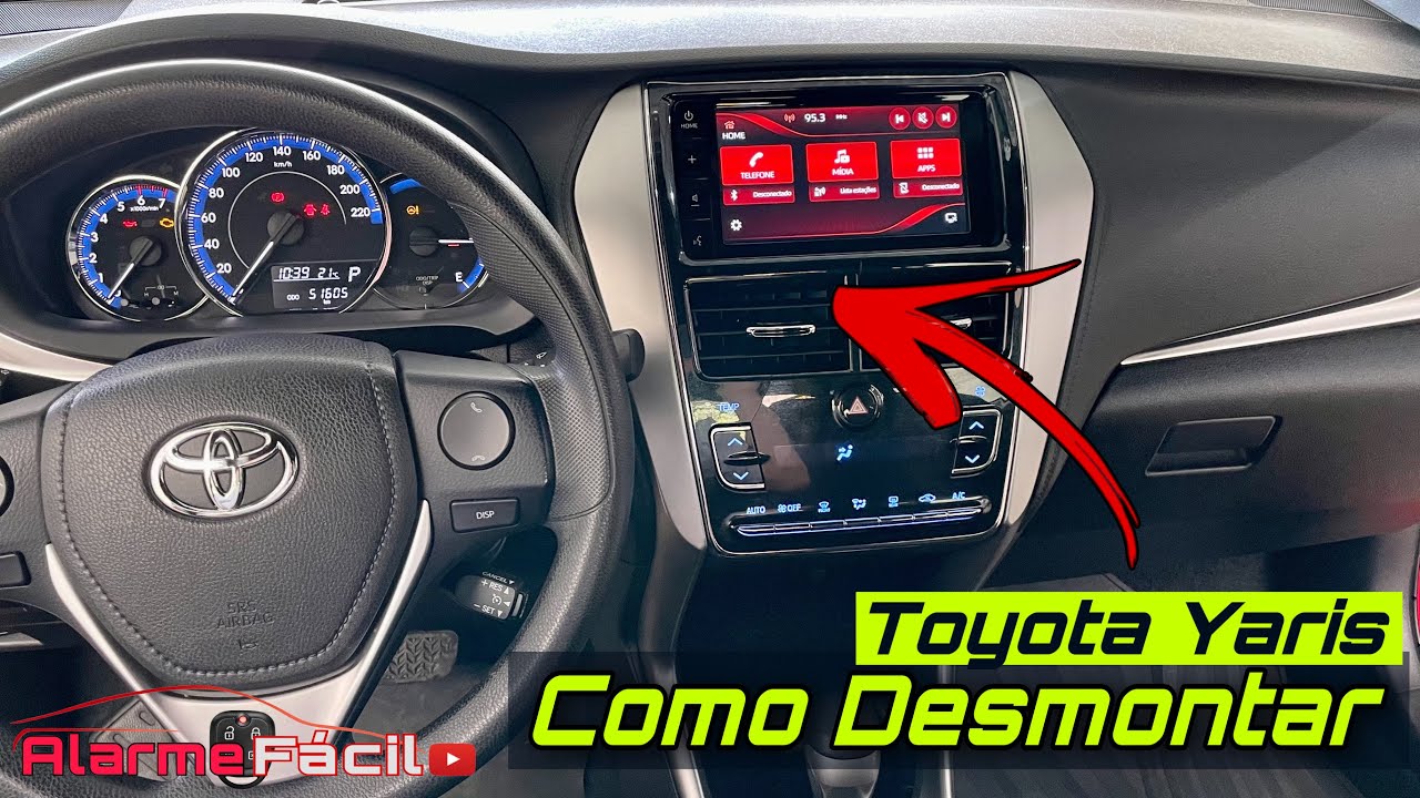 Como Desmontar Painel Som Toyota Yaris ✅