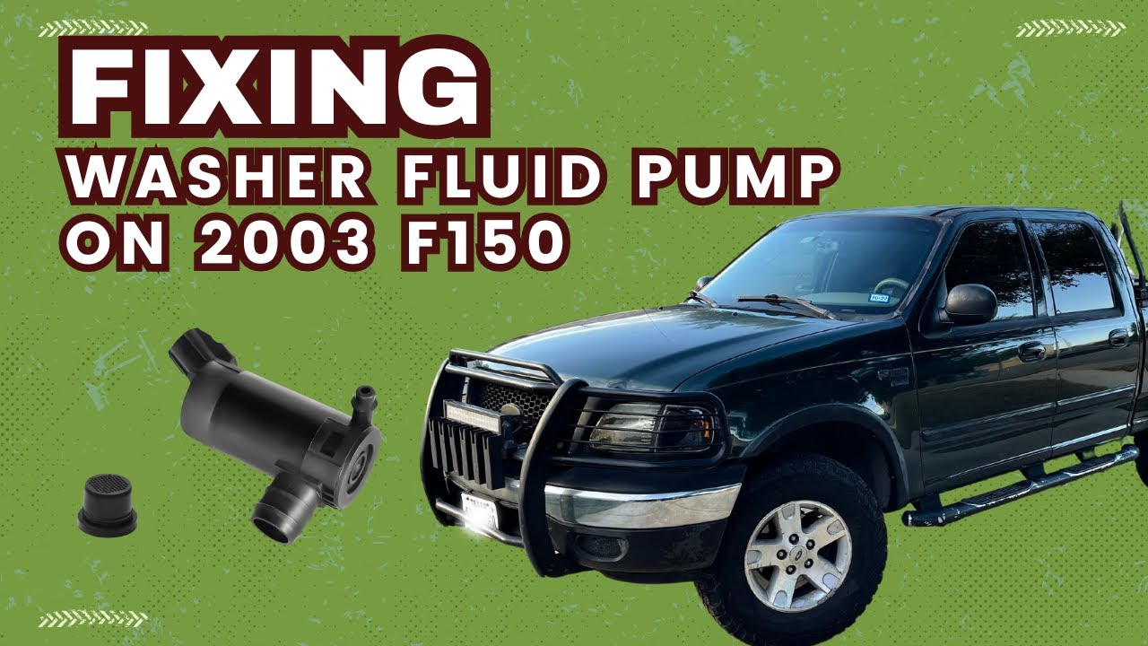 How to Repair Leaking Windshield Washer Fluid on 2003 - F150