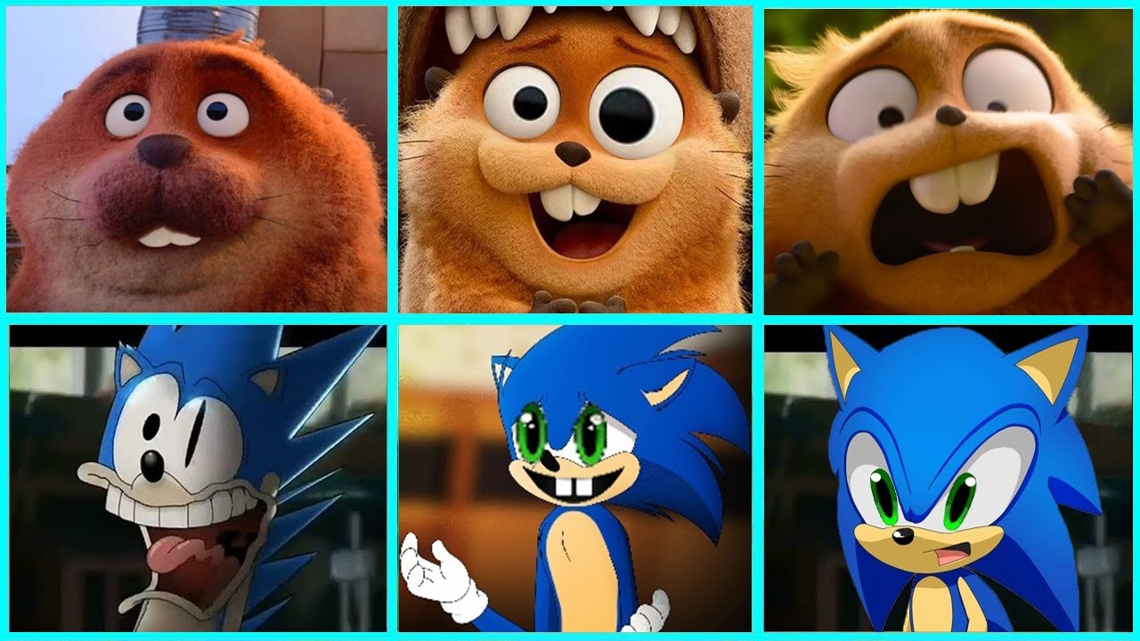 Sonic The Hedgehog Movie Hoppers Movie vs SONIC Uh Meow All Designs Compilation 2