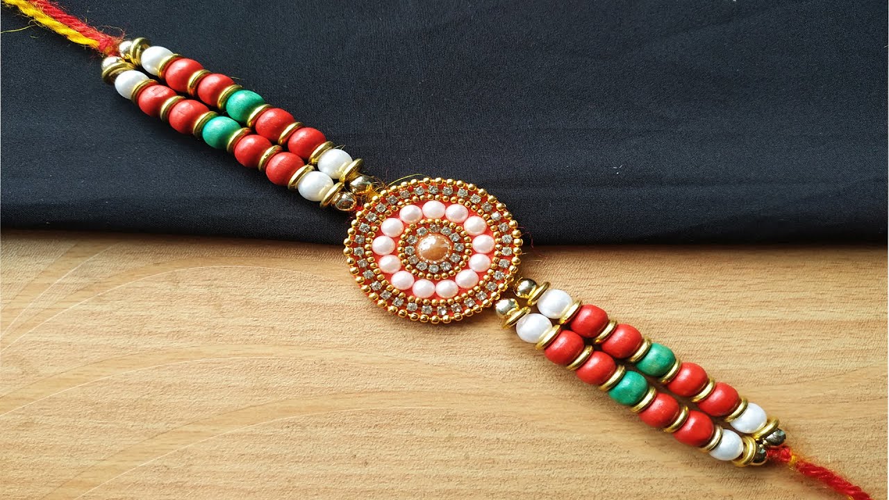 How to make Beautiful Rakhi at home || DIY handmade Rakhi Craft || Rakhi for Rakshabandhan