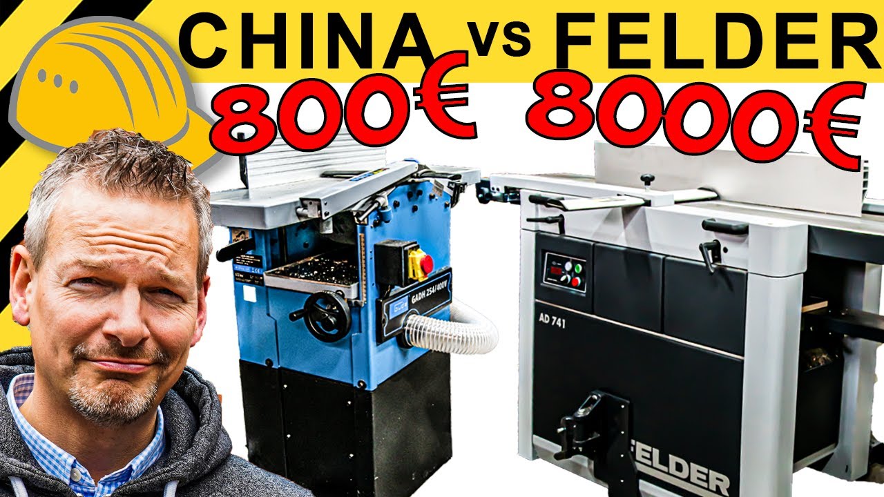 CHINA SCHROTT oder SCHNÄPPCHEN? 800€ GÜDE vs 8000€ PROFI HOBEL im TEST | WERKZEUG NEWS 49