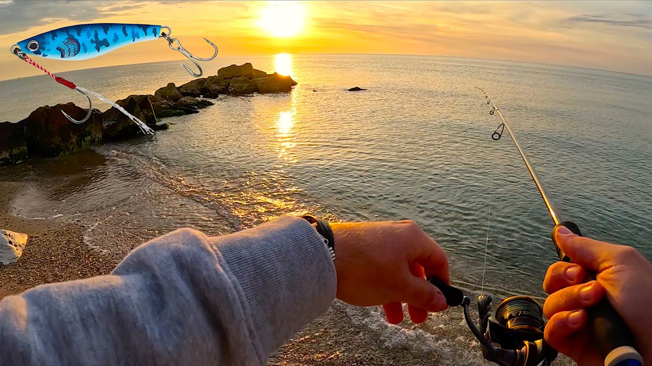 Le Stagione del METALLO! Pesca in Mare da Riva con i Micro Jig: TANTE Specie e un Pesce RARO