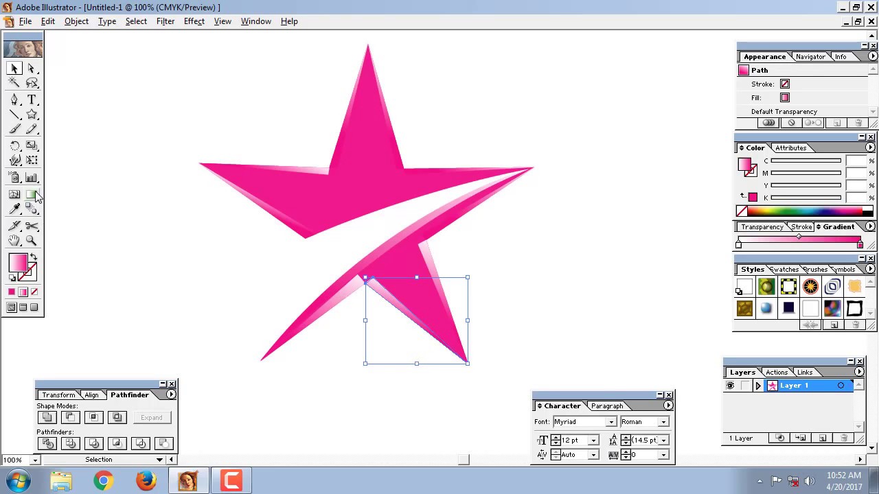 Get Started with Illustrator CS10 - How To Make Logo Design - Star