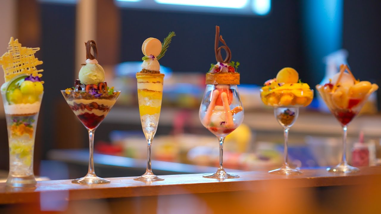夜パフェ専門店の芸術的パフェが出来るまで！『夜パフェ専門店』VIGO 　インスタ映え How to make a beautiful Japanese parfait