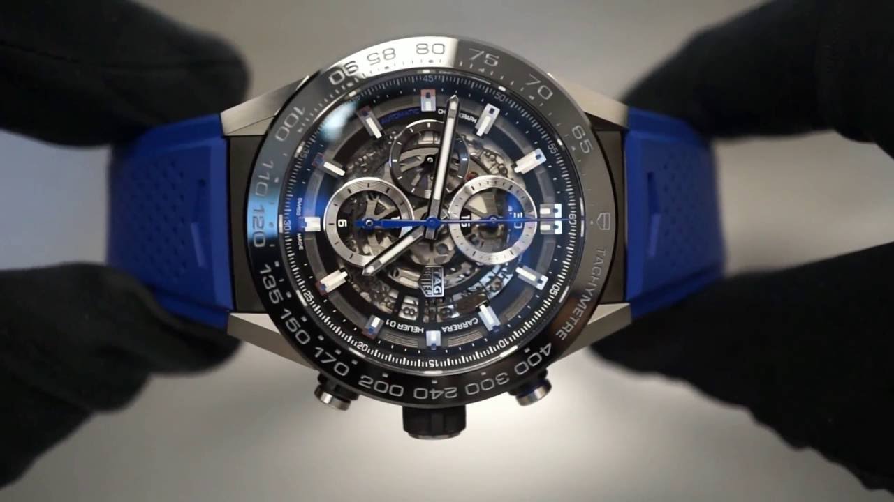 TAG Heuer Automatic Carrera Calibre Heuer 01 Skeleton Blue CAR2A1T.FT6052