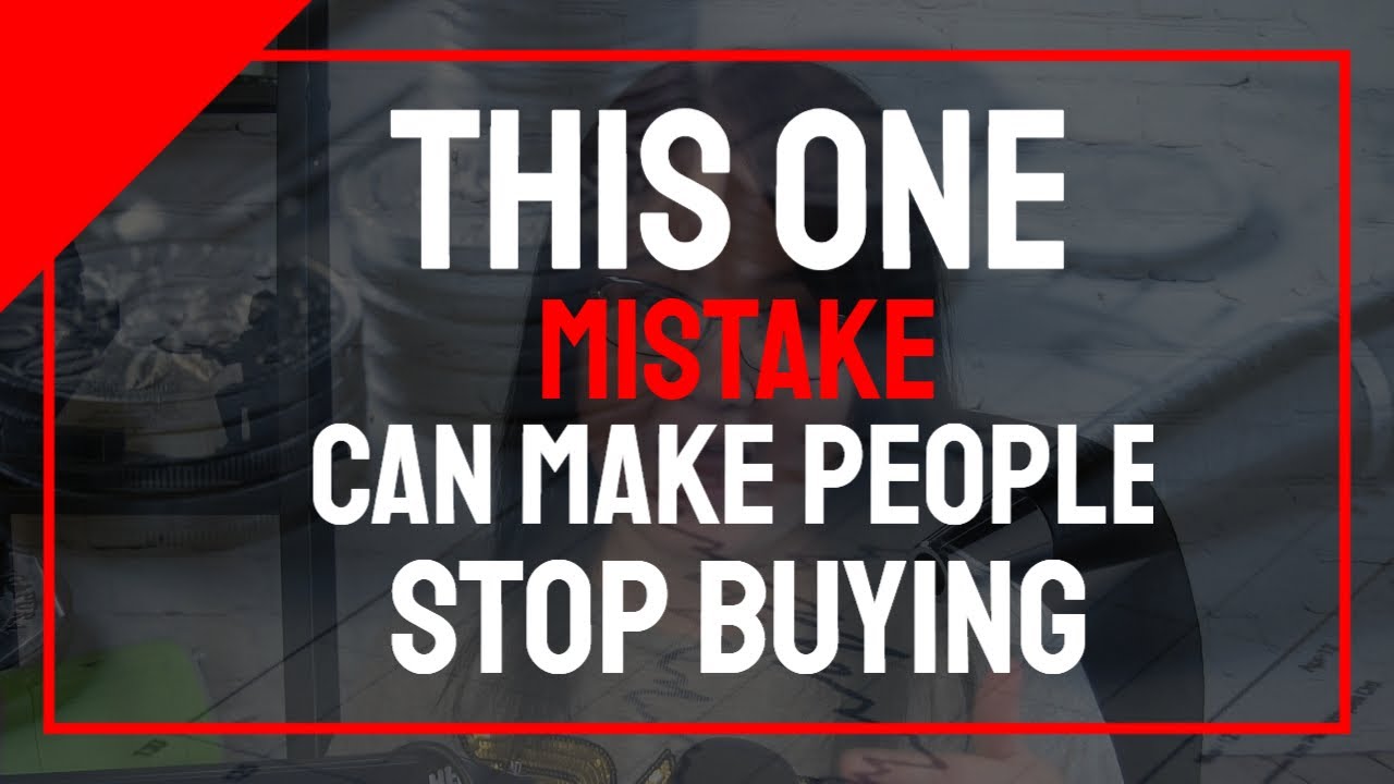 This One Mistake Can Make People Stop Buying From You | Free Book - Retargeting Recipes