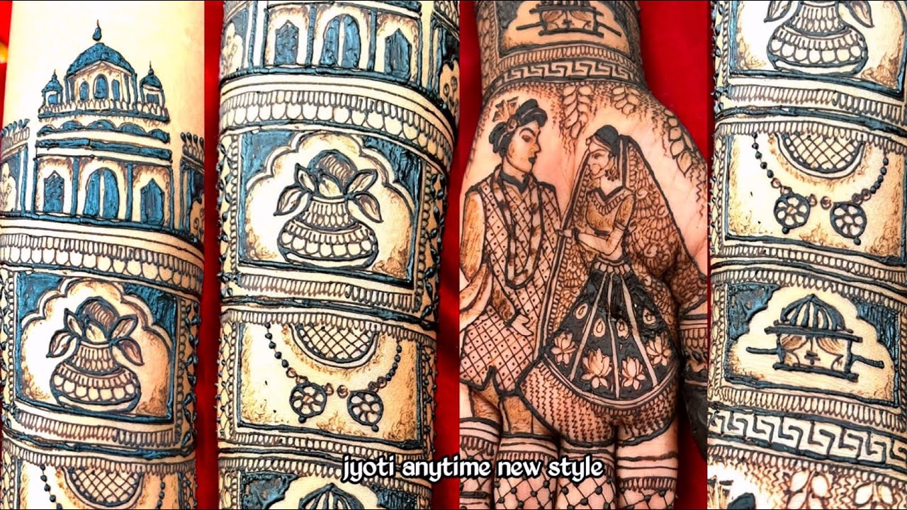 Detailed Wedding Theme Bridal Mehndi|dulha dulhan mehndi |Fullhand dulhan mehndi |dulhan mehndi