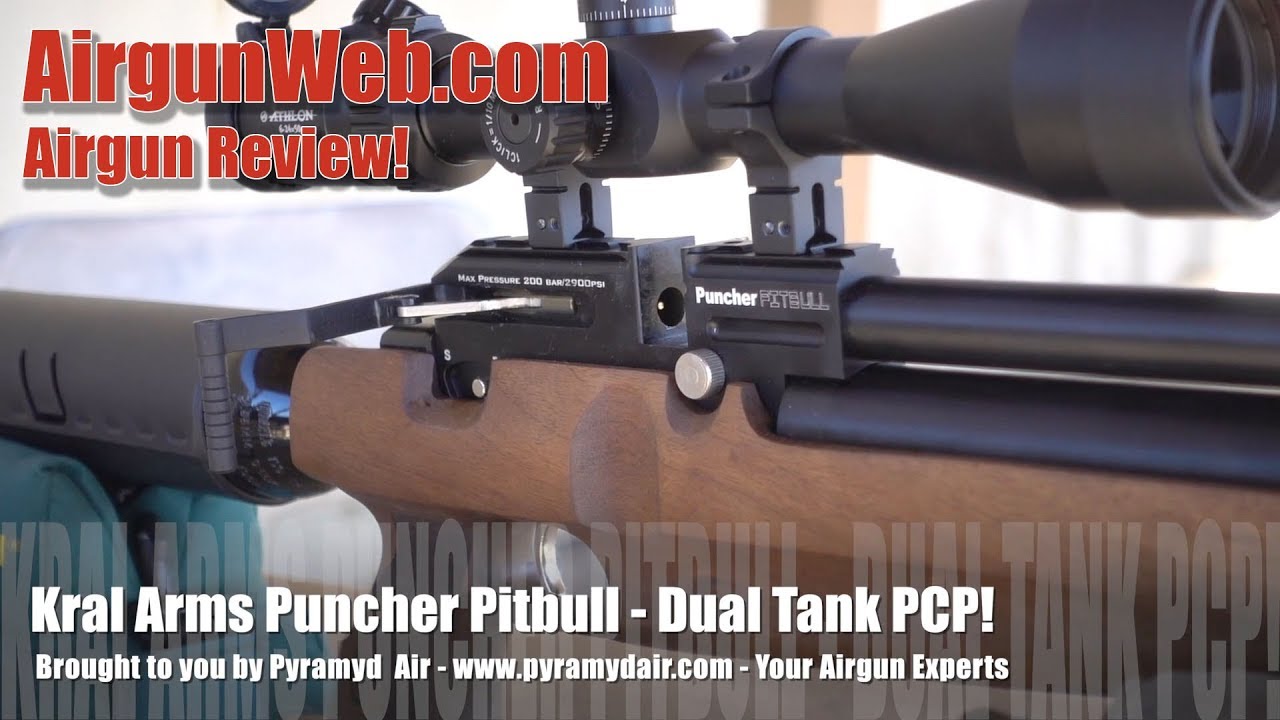 Kral Puncher Pitbull .22 caliber with Dual Air Tanks! - Airgun Review by AirgunWeb