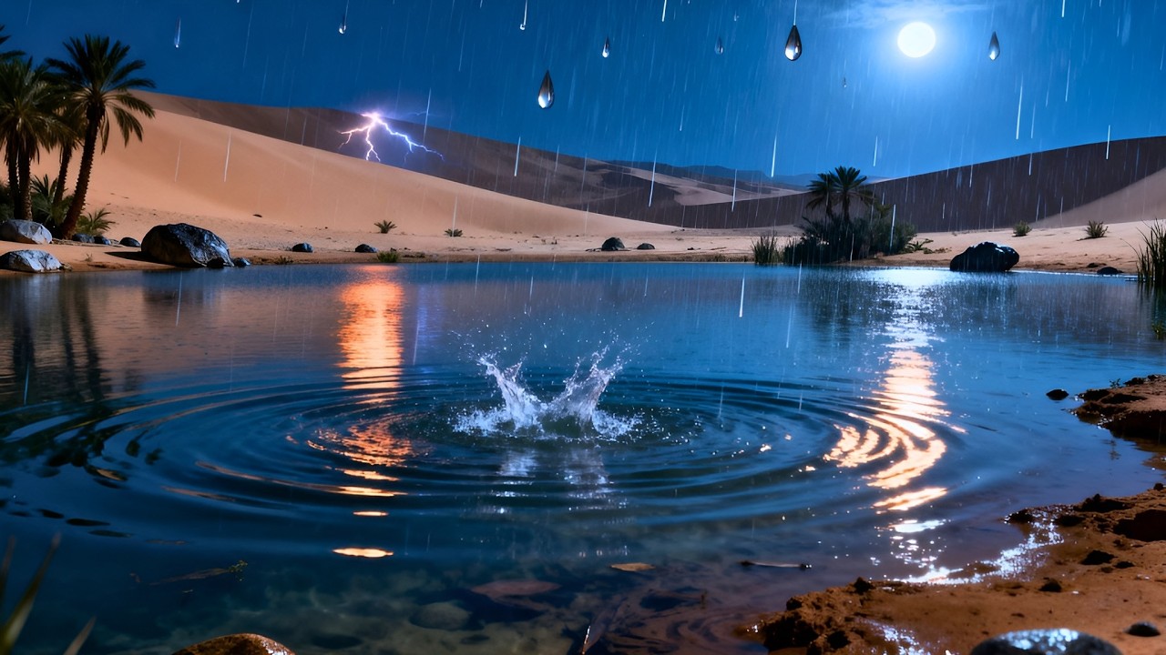 Rain, Water Ripples, and Pure Calm — Live Now