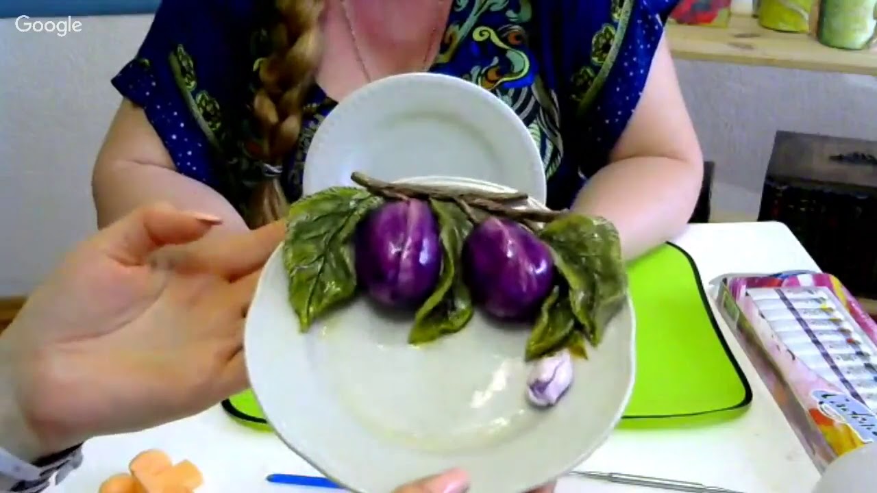 Елена Васько. Сливы на тарелке.  11 06 2017